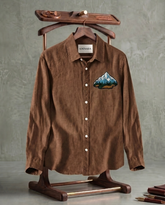 Coffee Mountain Patch Casual Shirt