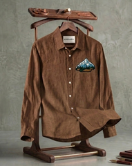Coffee Mountain Patch Casual Shirt