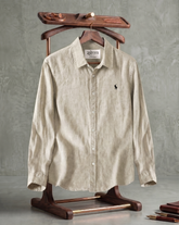 Linen Haven Crest Signature Emblem Casual Shirt