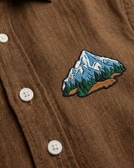 Coffee Mountain Patch Casual Shirt