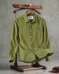 Linen Haven Crest Signature Emblem Casual Shirt