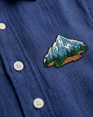 Blue Mountain Patch Casual Shirt