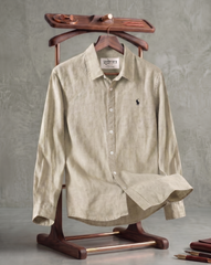 Linen Haven Crest Signature Emblem Casual Shirt