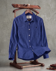 Linen Haven Crest Signature Emblem Casual Shirt