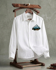 White Mountain Patch Casual Shirt