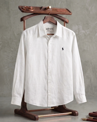 Linen Haven Crest Signature Emblem Casual Shirt